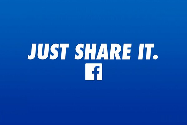 Intégration du célèbre slogan de style Facebook