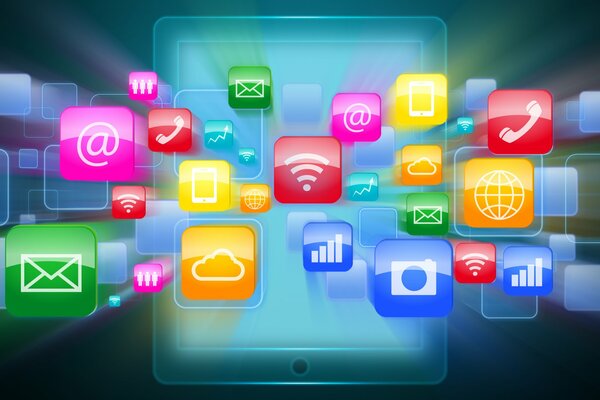 The variety of applications possible on mobile devices