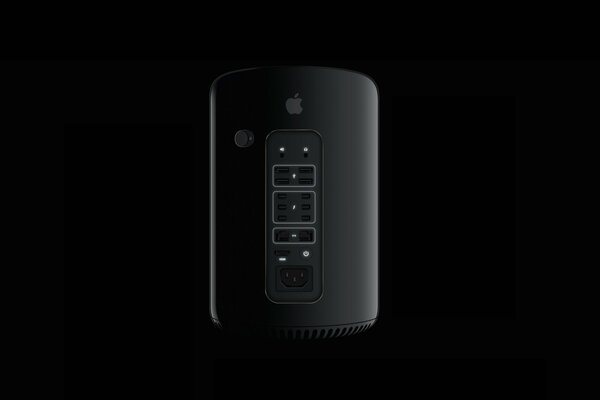 Backlight from mac pro in black