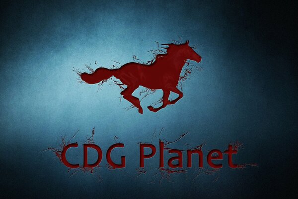 Cdg Planet logo firmy pozbawić na tle