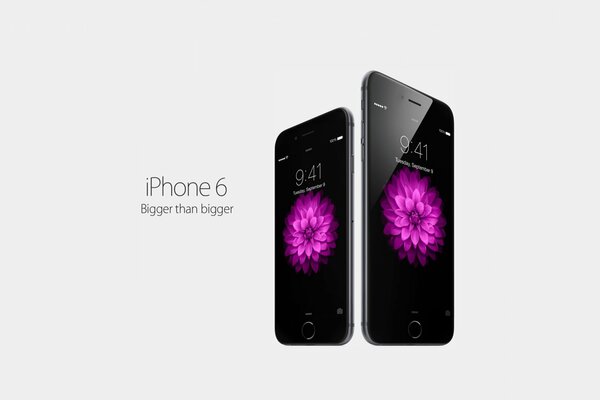 IPhone six présentation avec fond d écran