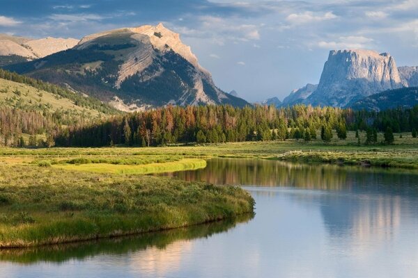 Peace and quiet in the beautiful mountains