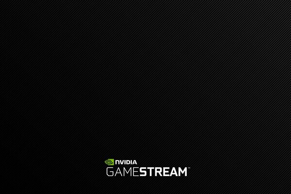 Logotipo de nvidia gamestream sobre fondo negro