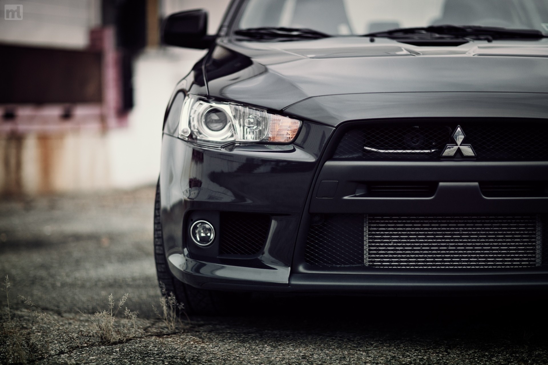 evolución negro coche auto mitsubishi evo 10