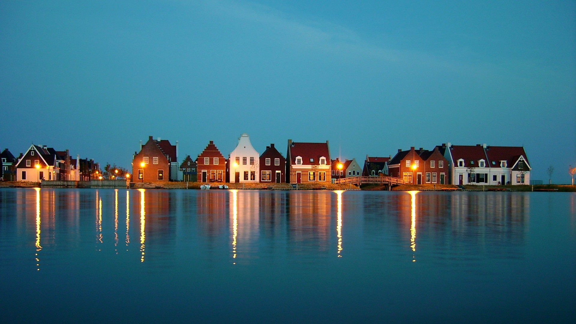 nuit lumières maison