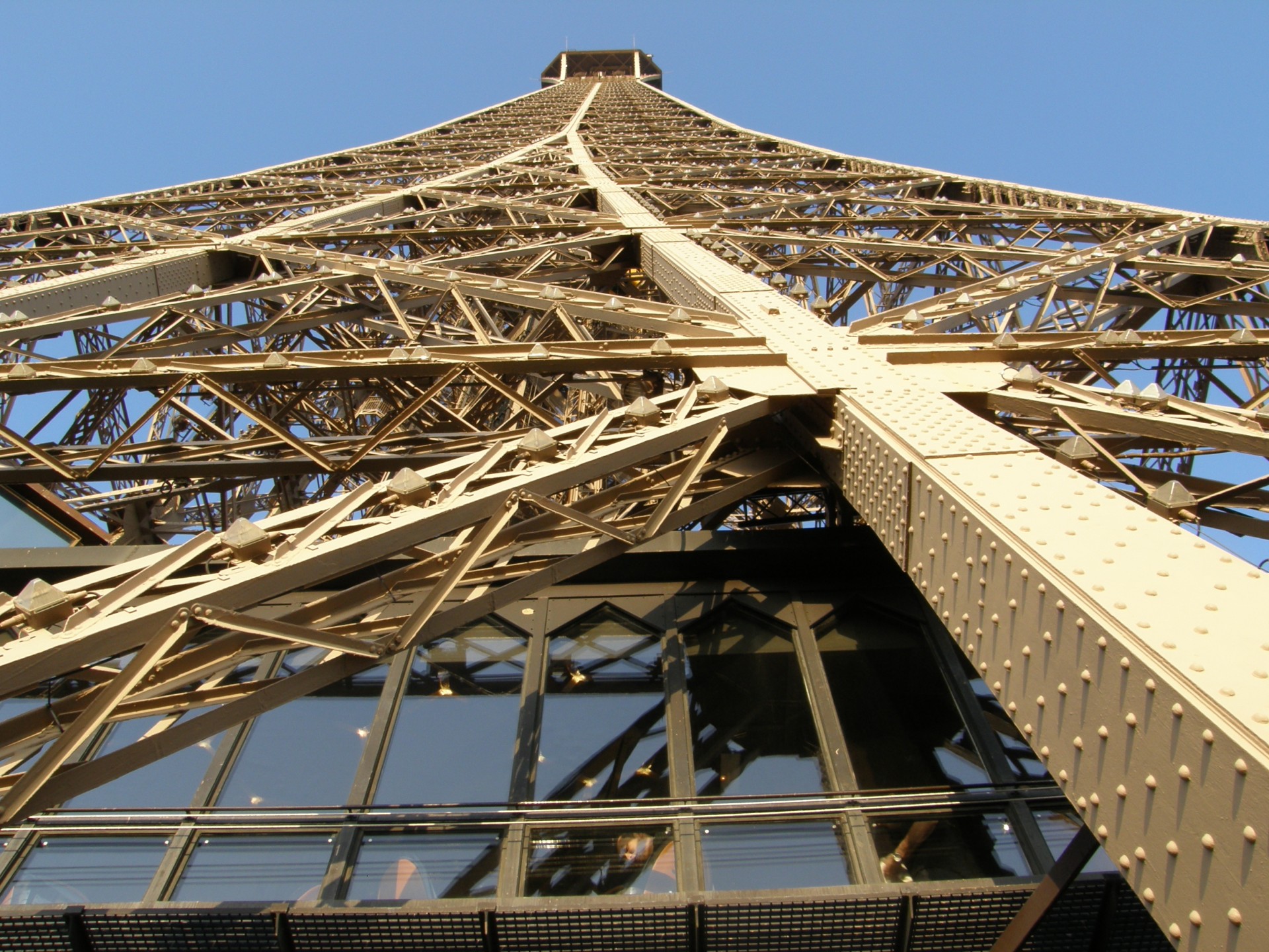 eiffel turm paris frankreich himmel konstruktion eisen