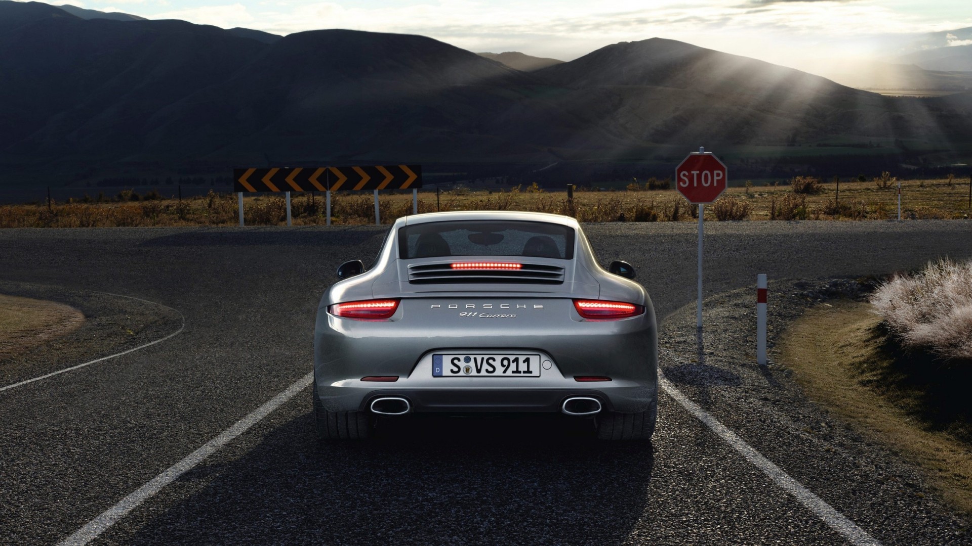 coche porsche 991 gris carretera