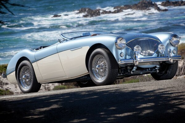 La bella auto classica austin healey