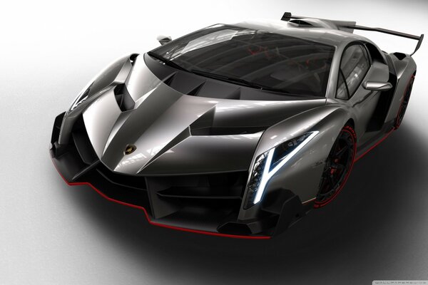 Veneno lamborghini czarne sportowe niskie