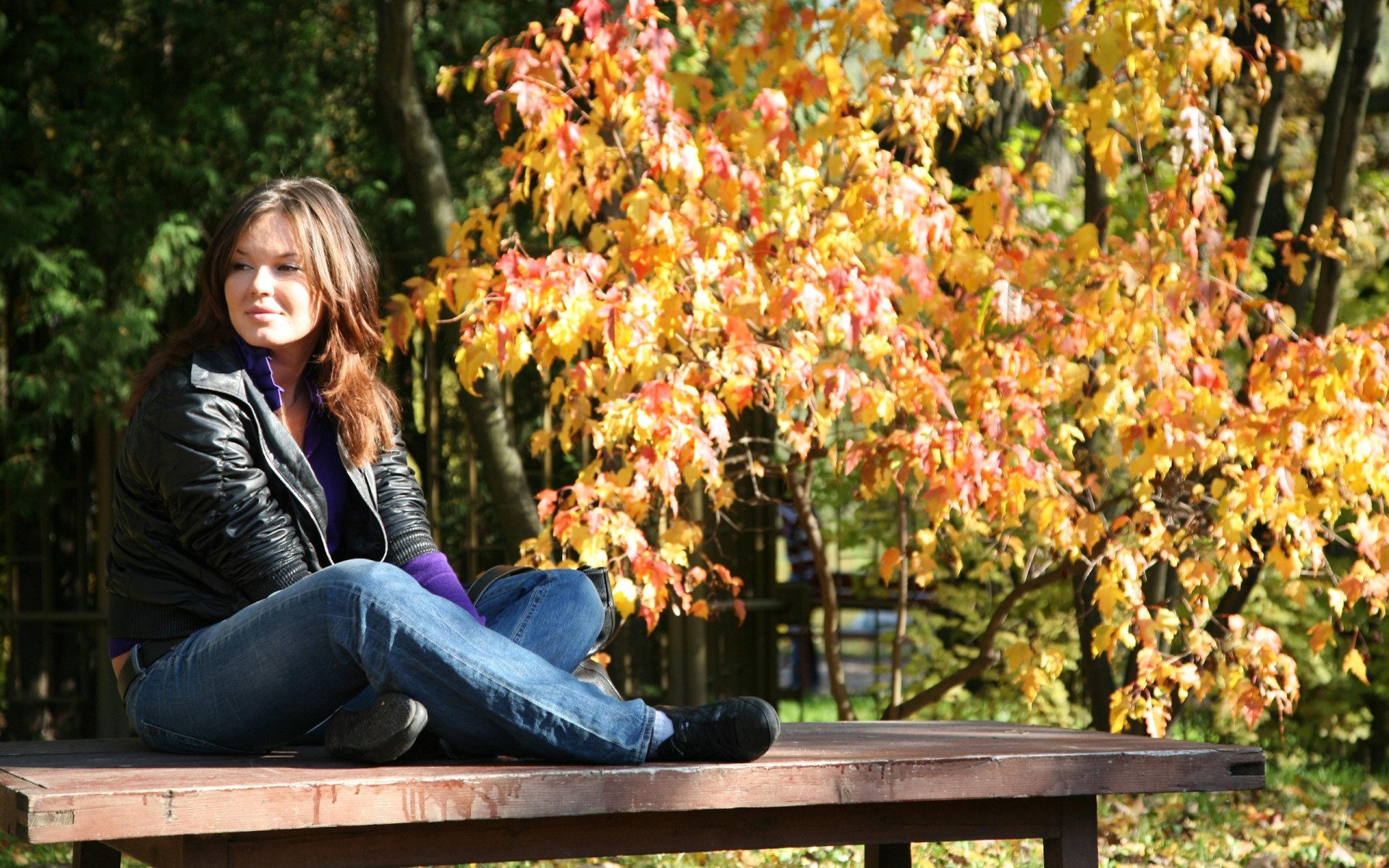 fille automne octobre