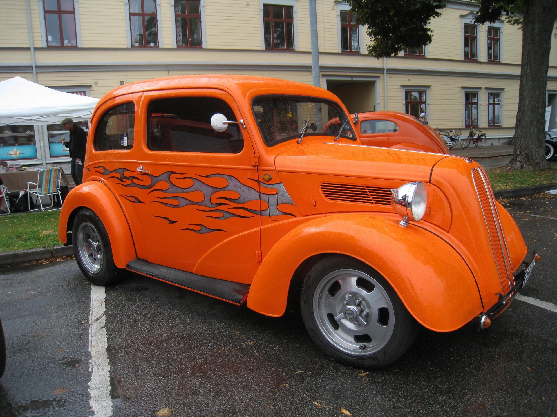 arancione tenda strada auto casa città hot rod