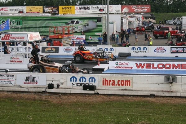 Sports cars on the starting line