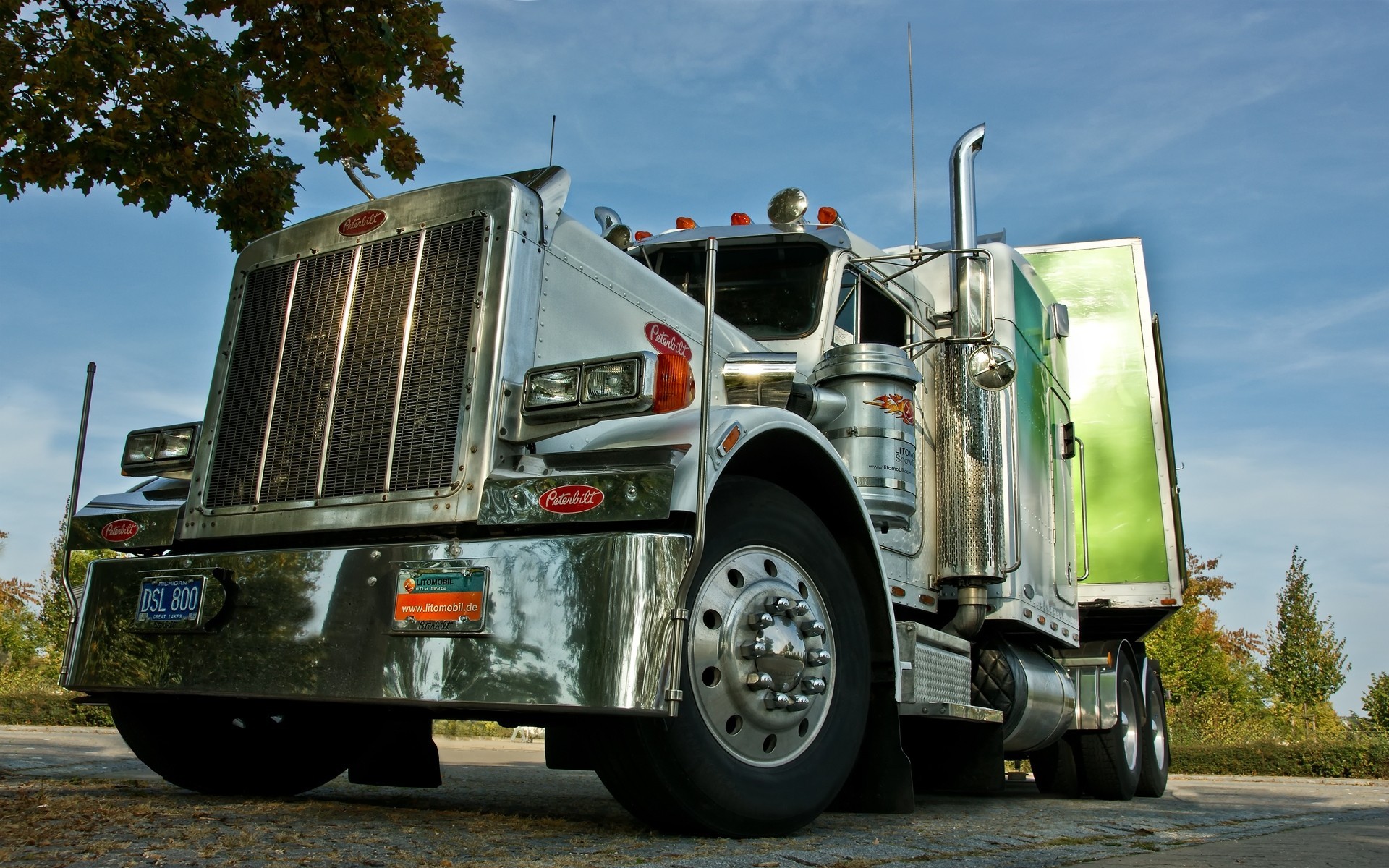 cielo automobile camion peterbilt strada