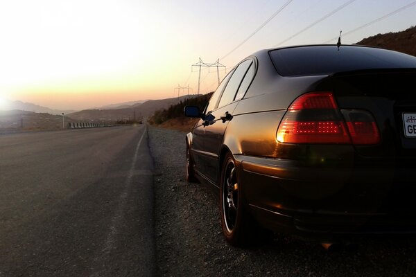 Gruzja BMW E46 czarny