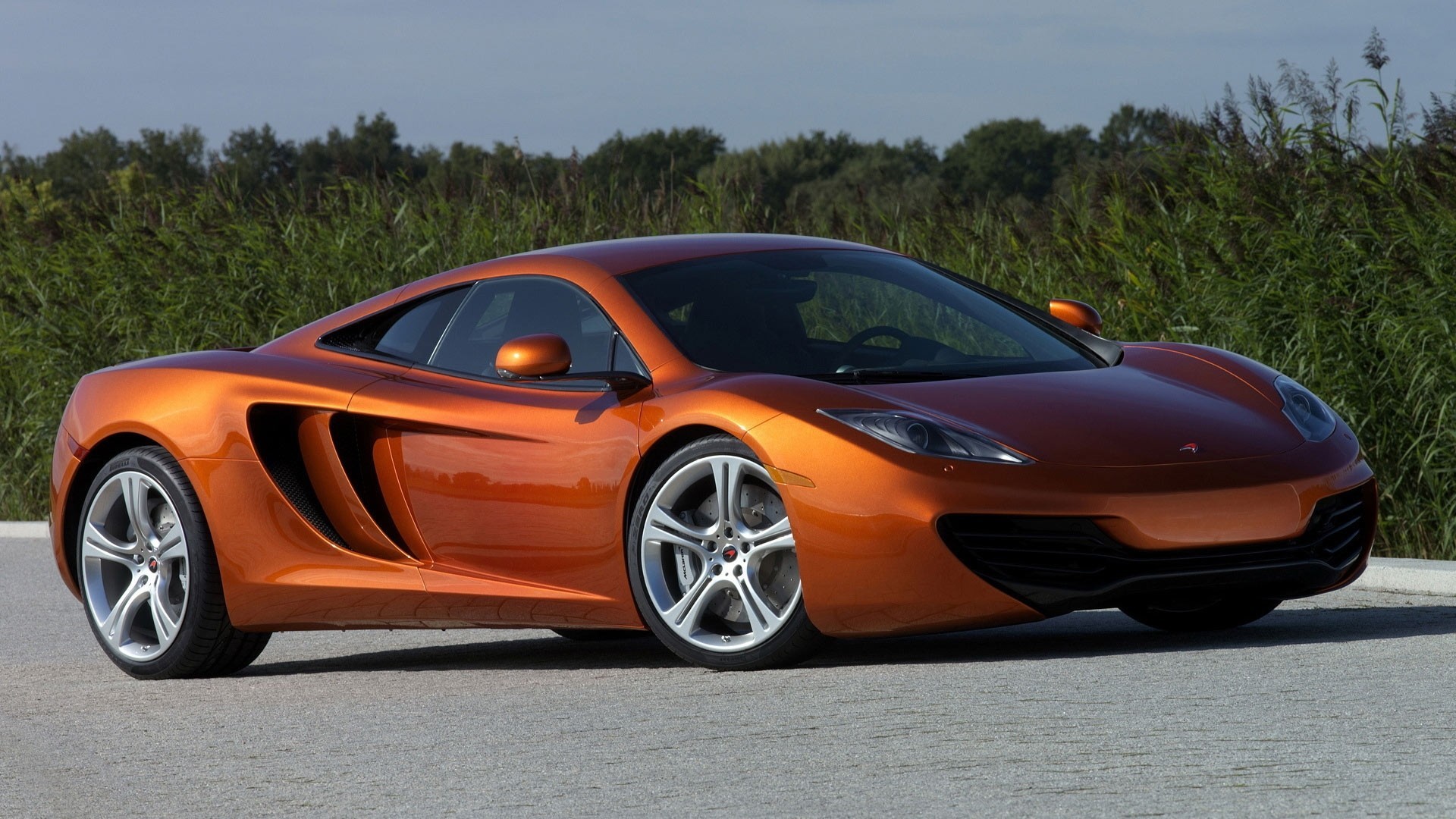 mclaren orange mclaren mp4 supersportwagen sportwagen