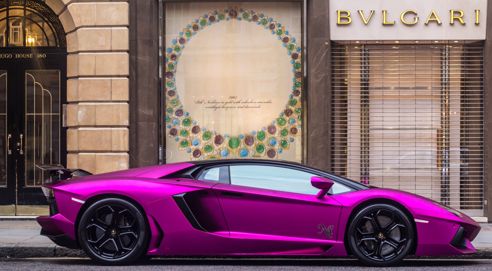 supercar auto sportiva lamborghini aventador londra viola lp760-4 lusso