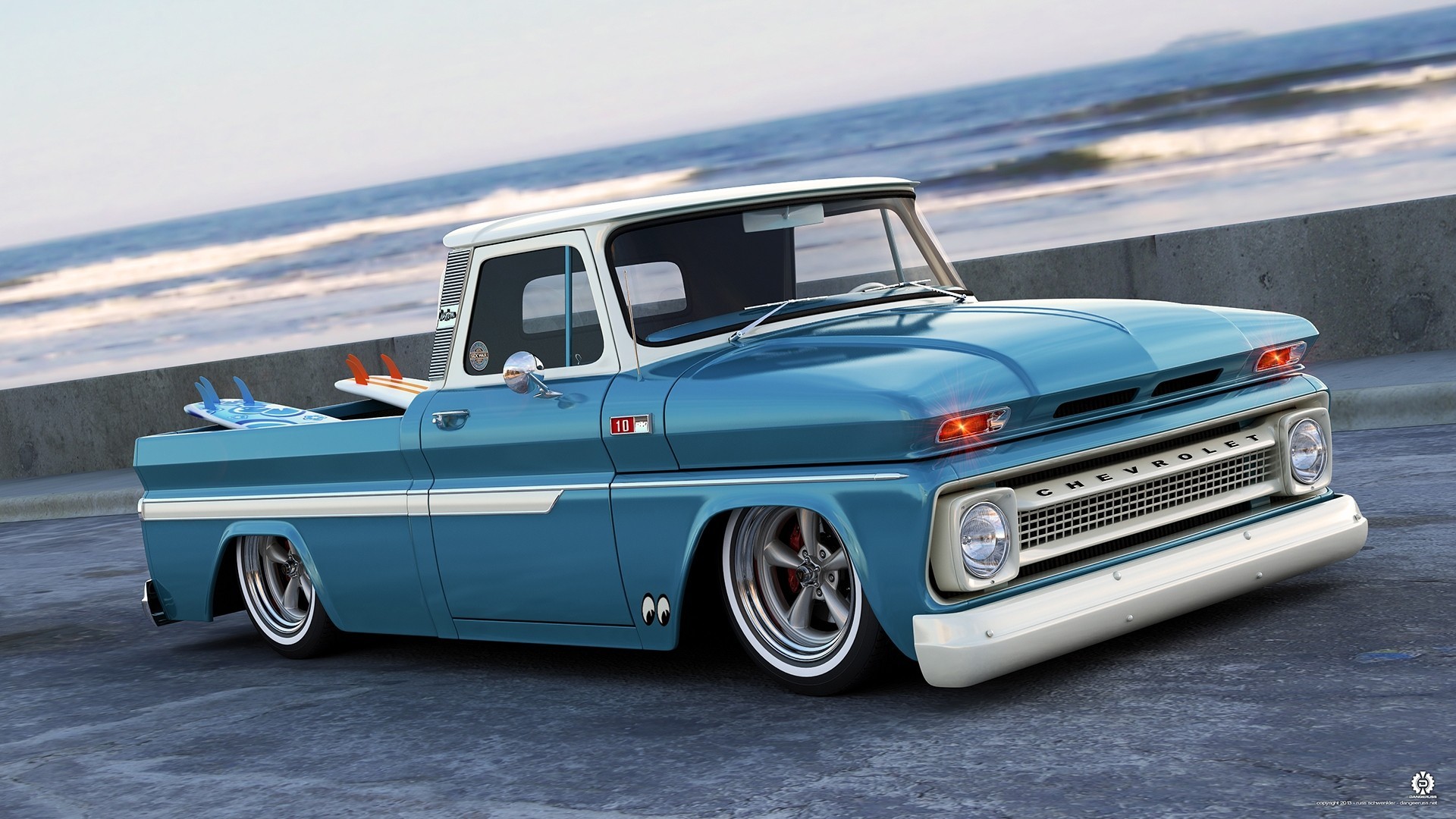 blue truck g