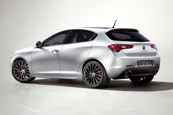 Alfa Romeo Giulietta on a white background