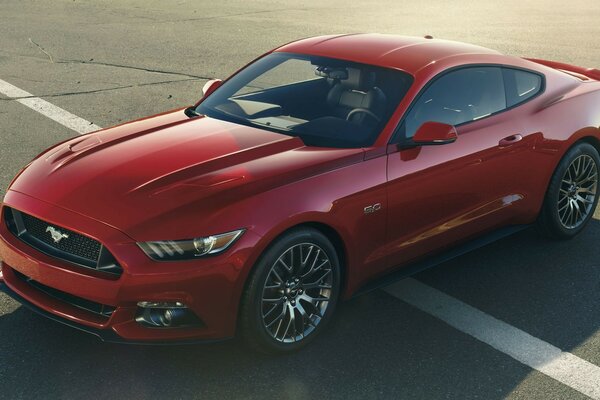 Ford voiture rouge roues blanc