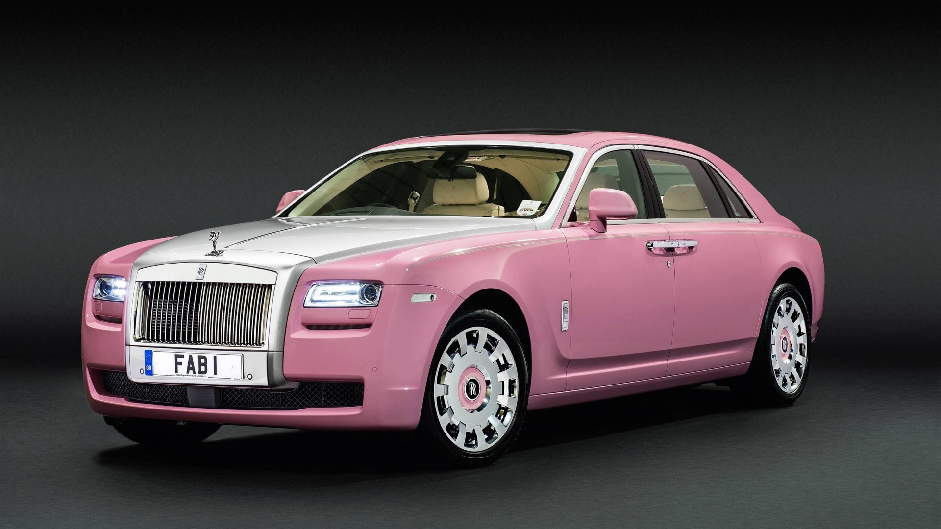 fresco divertente rolls-royce auto