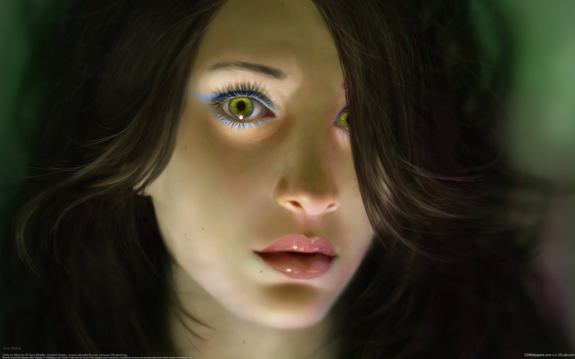 retrato dibujo ojos sarah biddle