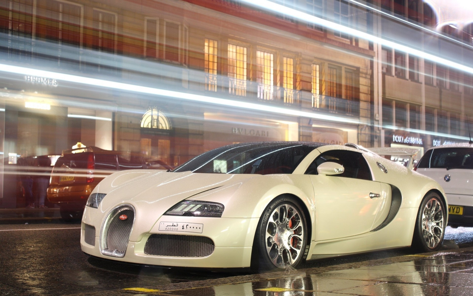 voiture veyron nuit bugatti super voiture