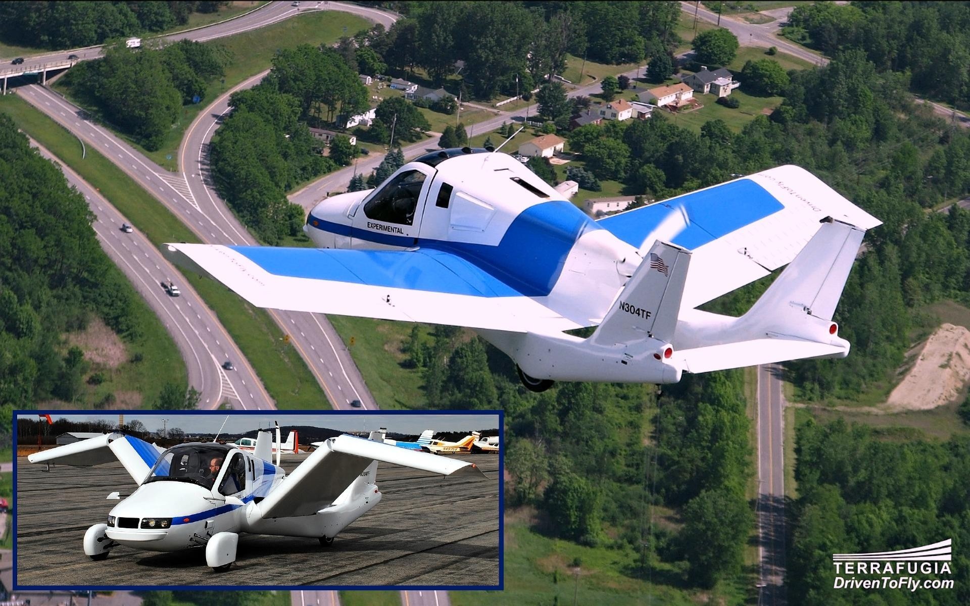 auto flugzeug landschaft fliegen