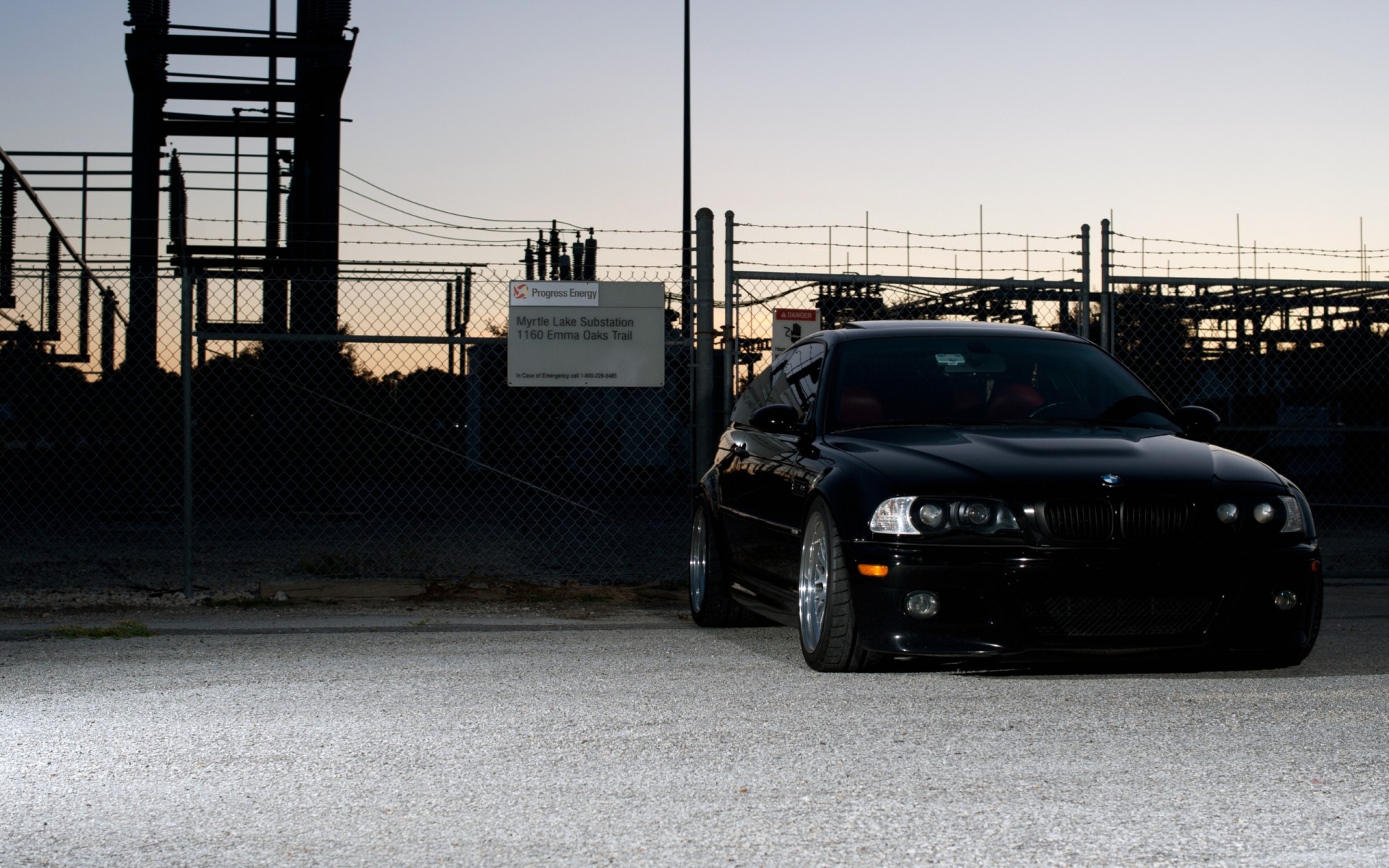 e46 coupé bmw nero m3 vista frontale messa a punto