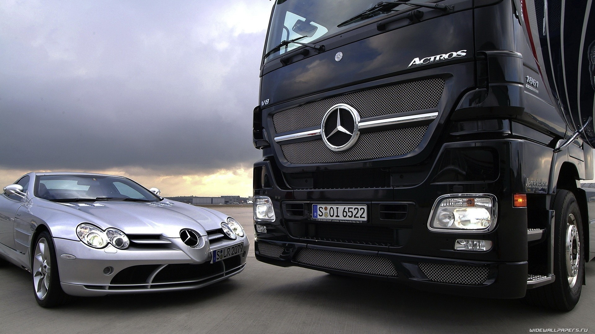 auto mercedes lkw grau actro