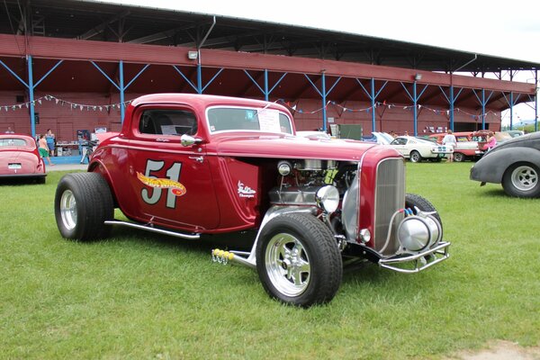 Auto da corsa classica in mostra