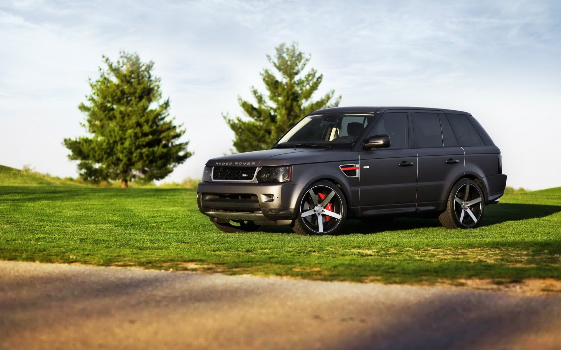 camino coche hierba suv asiático land rover