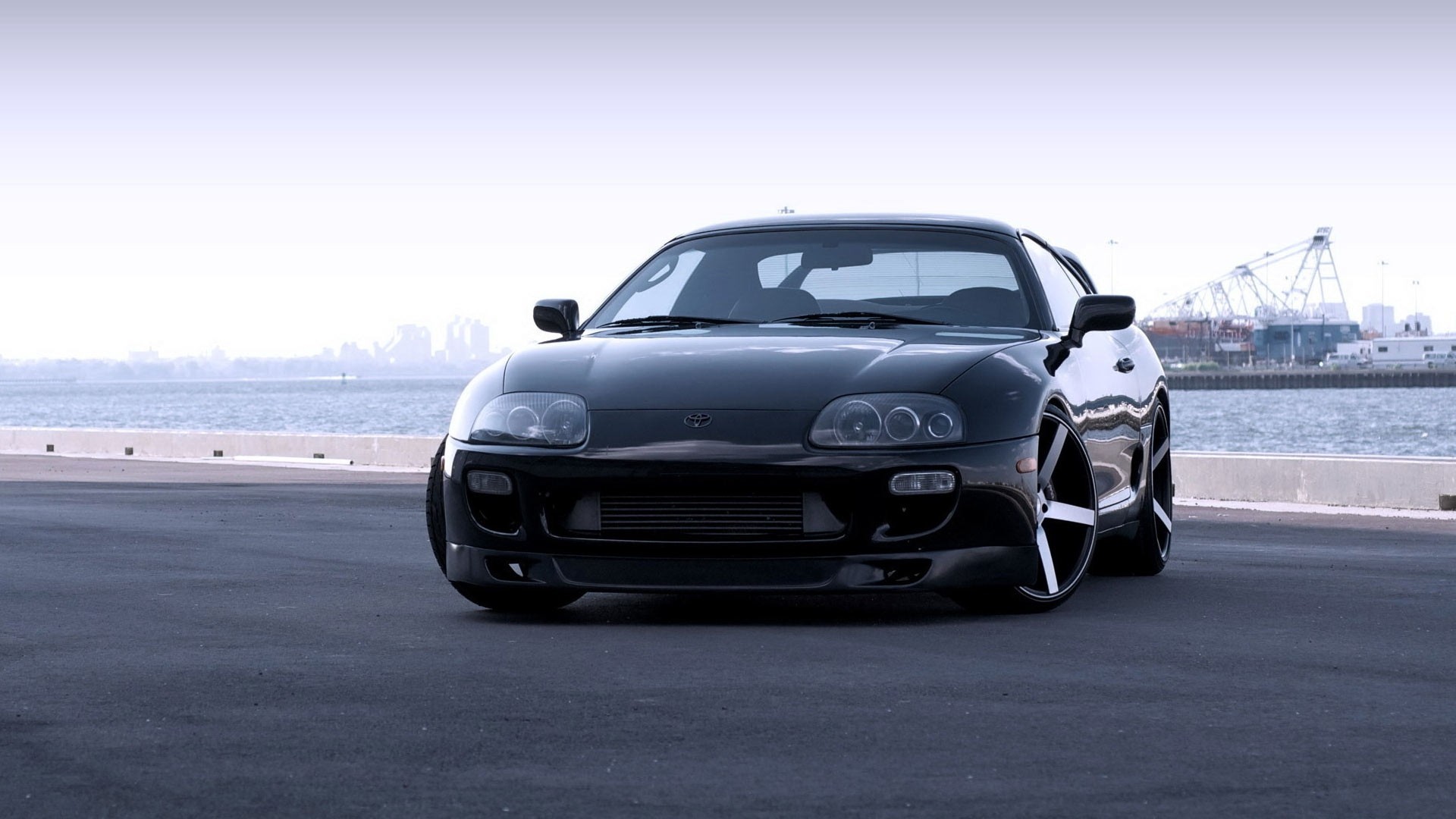 coupé toyota auto sportiva nero toyota supra