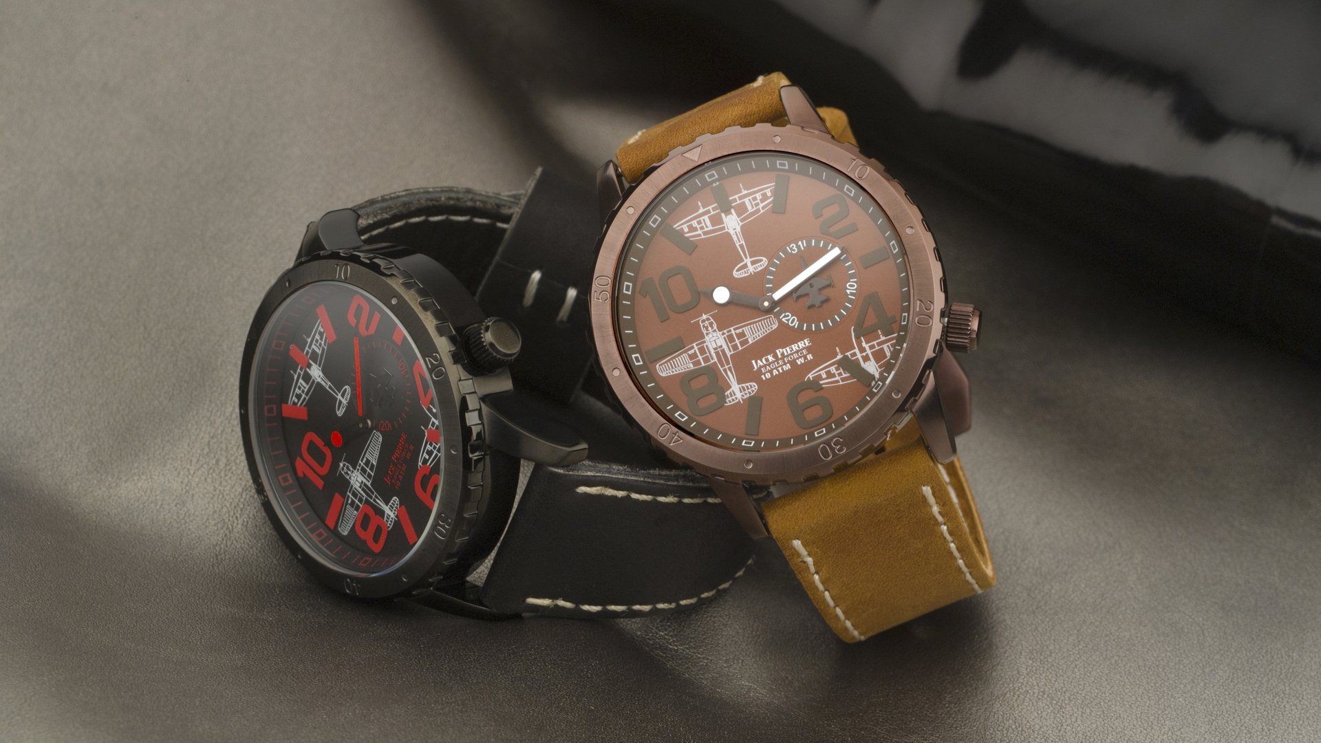 orologio uomo nero rosso marrone jack pierre