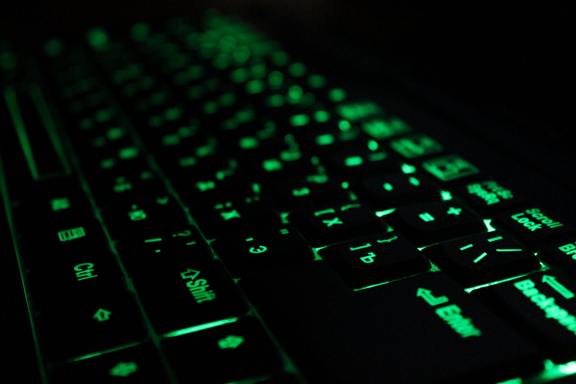 keyboard glow perspective