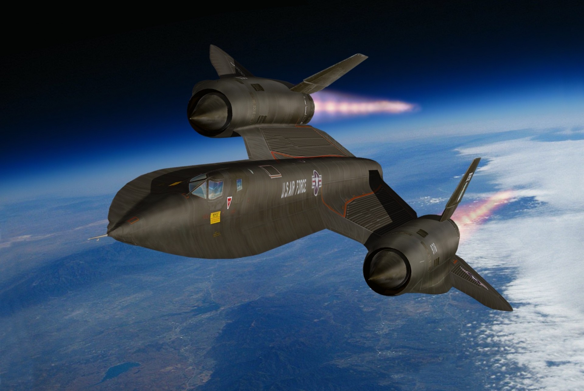 cielo lockheed sr-71 terra