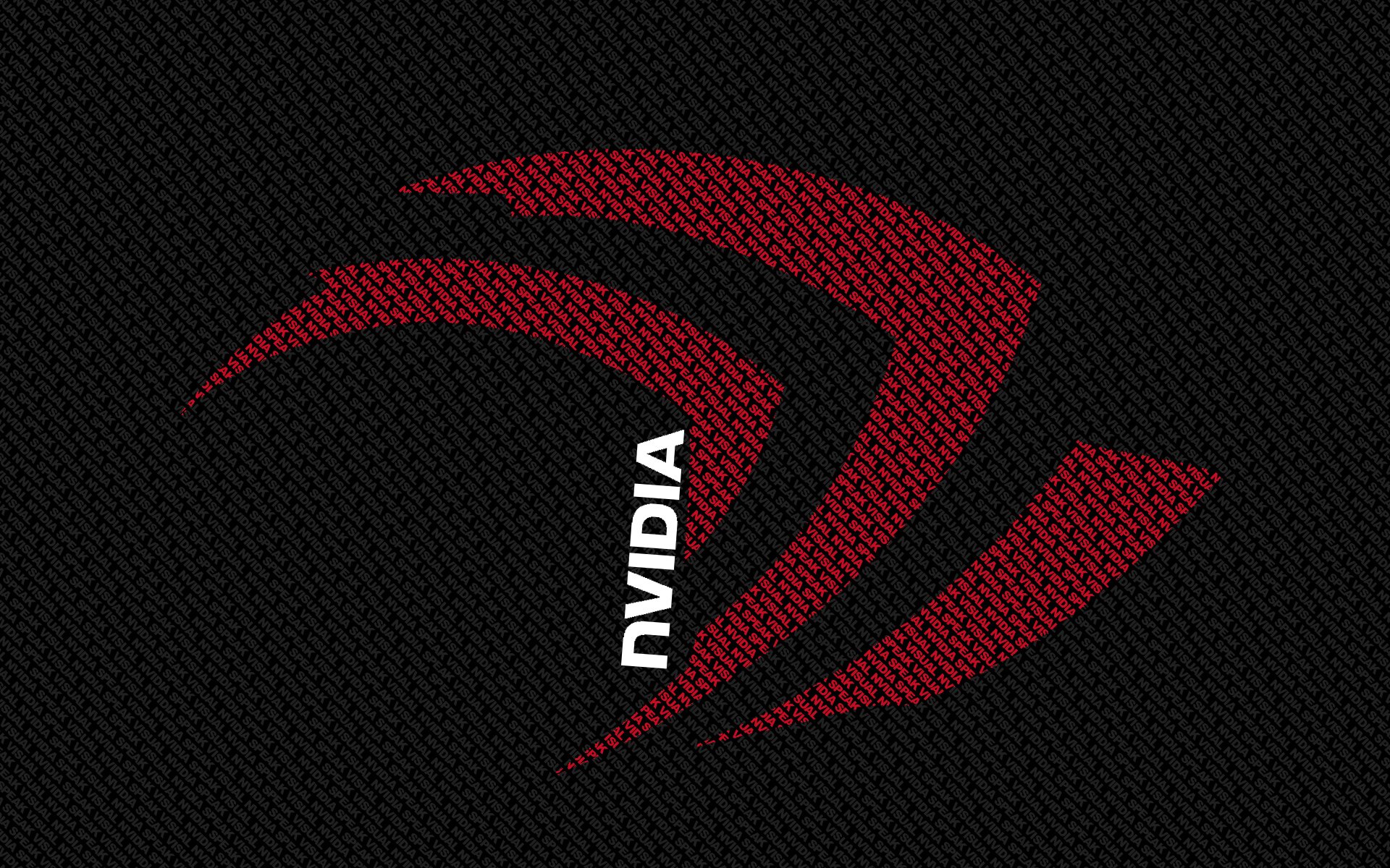 nvidia letras negro rojo blanco