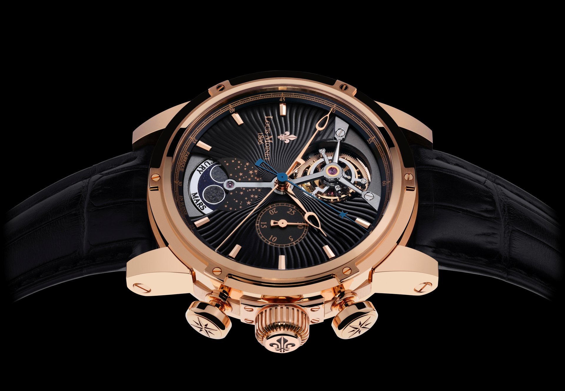 louis moinet cronografo saint blaise orologio astralis marte