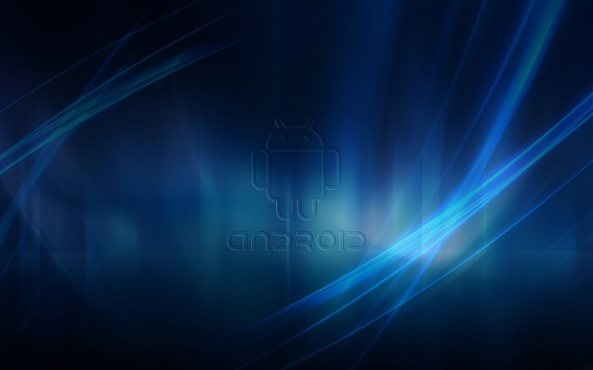 android робот лучи линии смартфон планшет