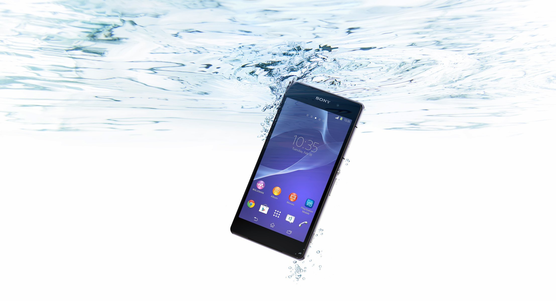 ony xperia z2 acqua smartphone bolle impermeabile