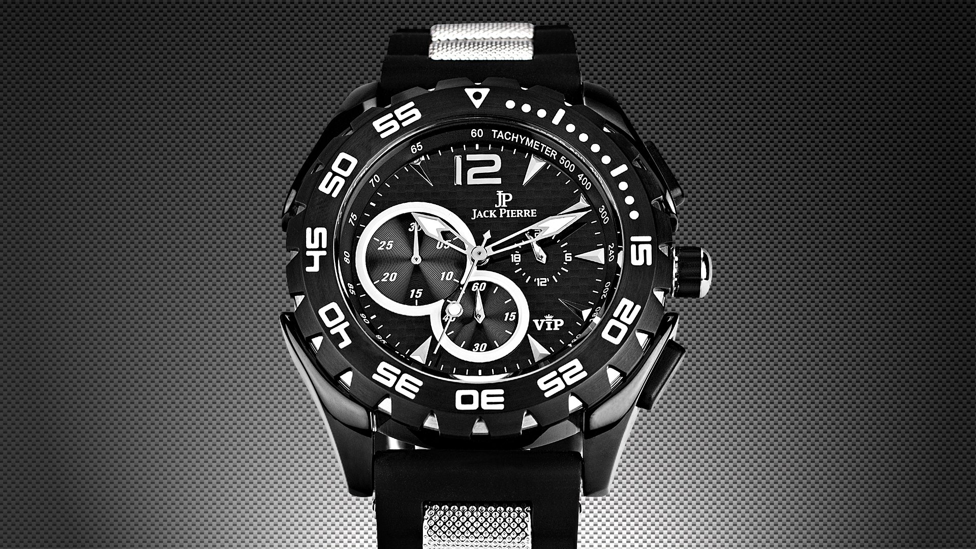 horloge blanc noir jack pierre