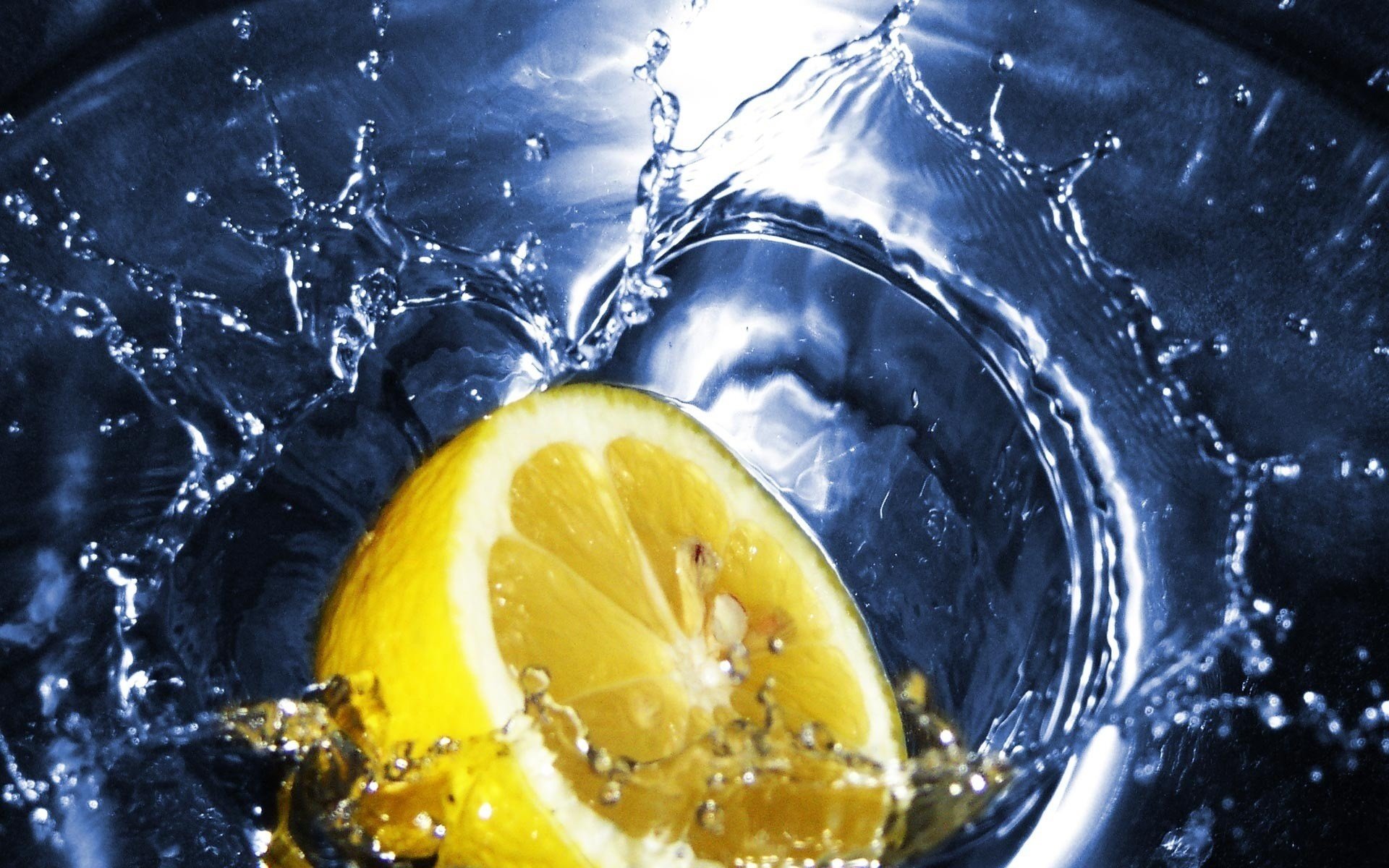 half a lemon water squirt citrus the fruit