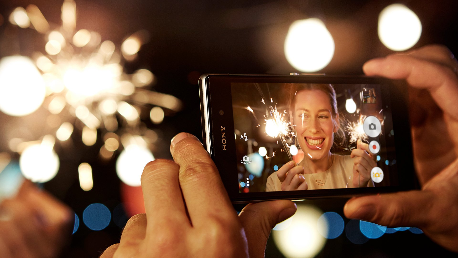 ony xperia z1 mädchen fotografie lichter hände