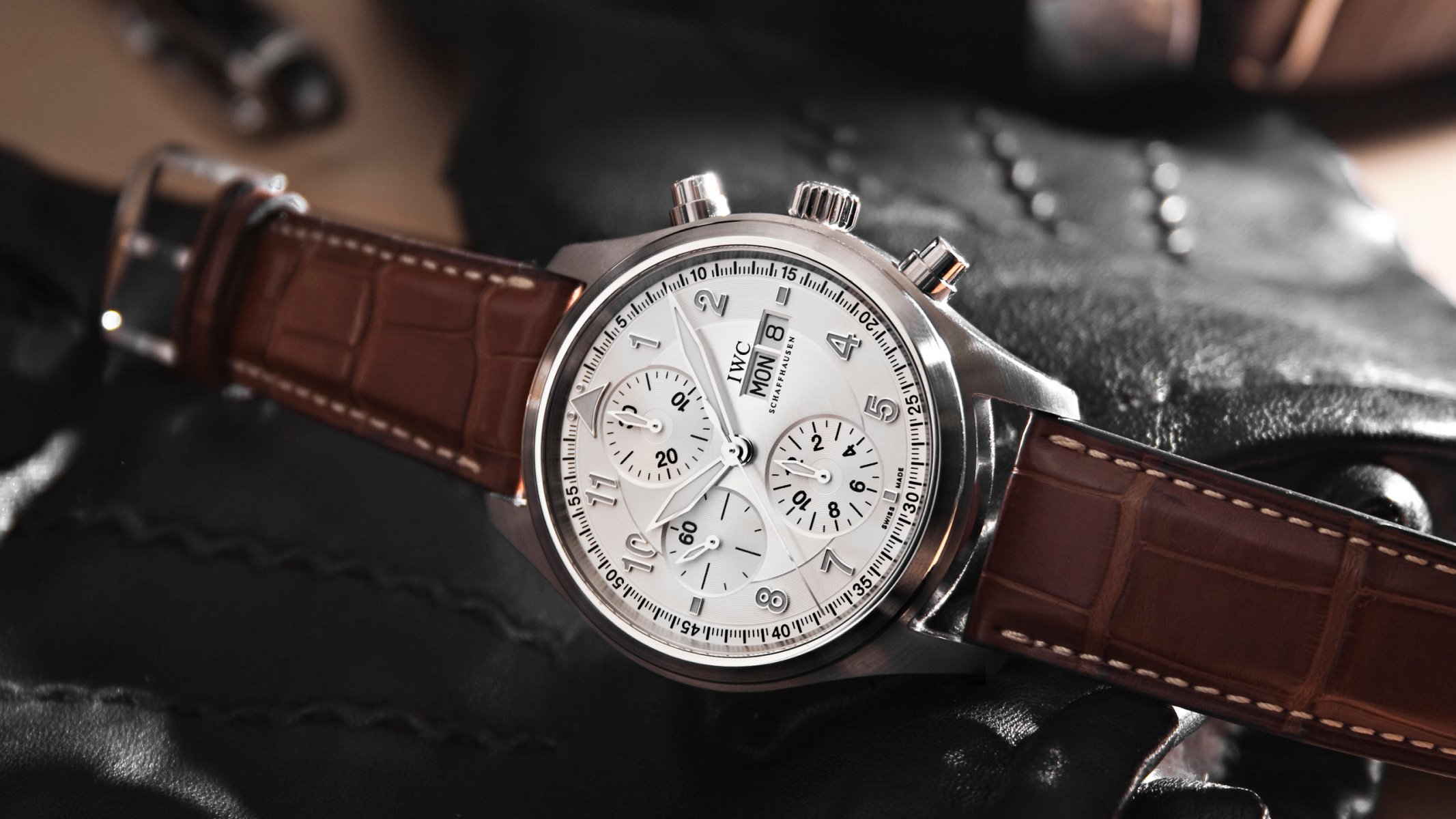 iwc montre marron