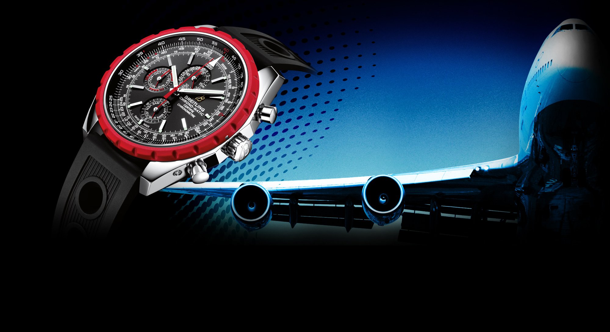 watches breitling chrono-matic plane