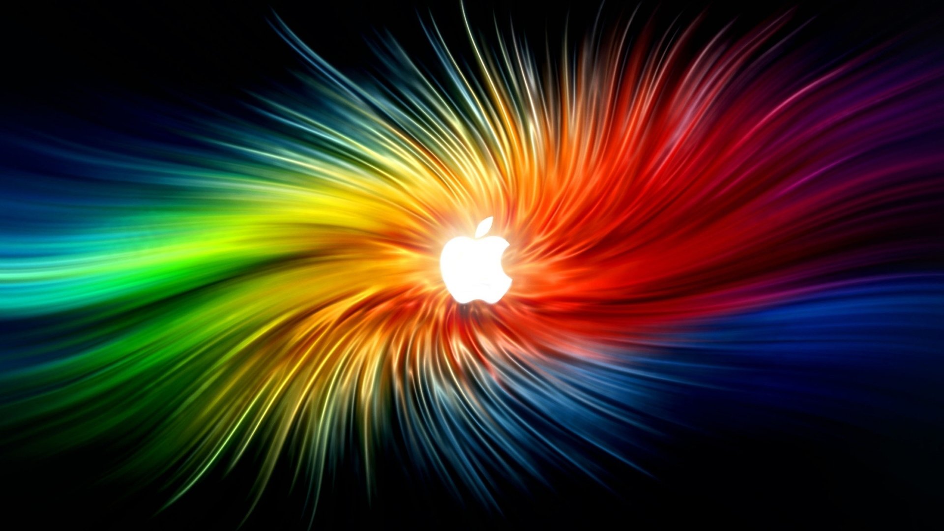 manzana rayos protector de pantalla