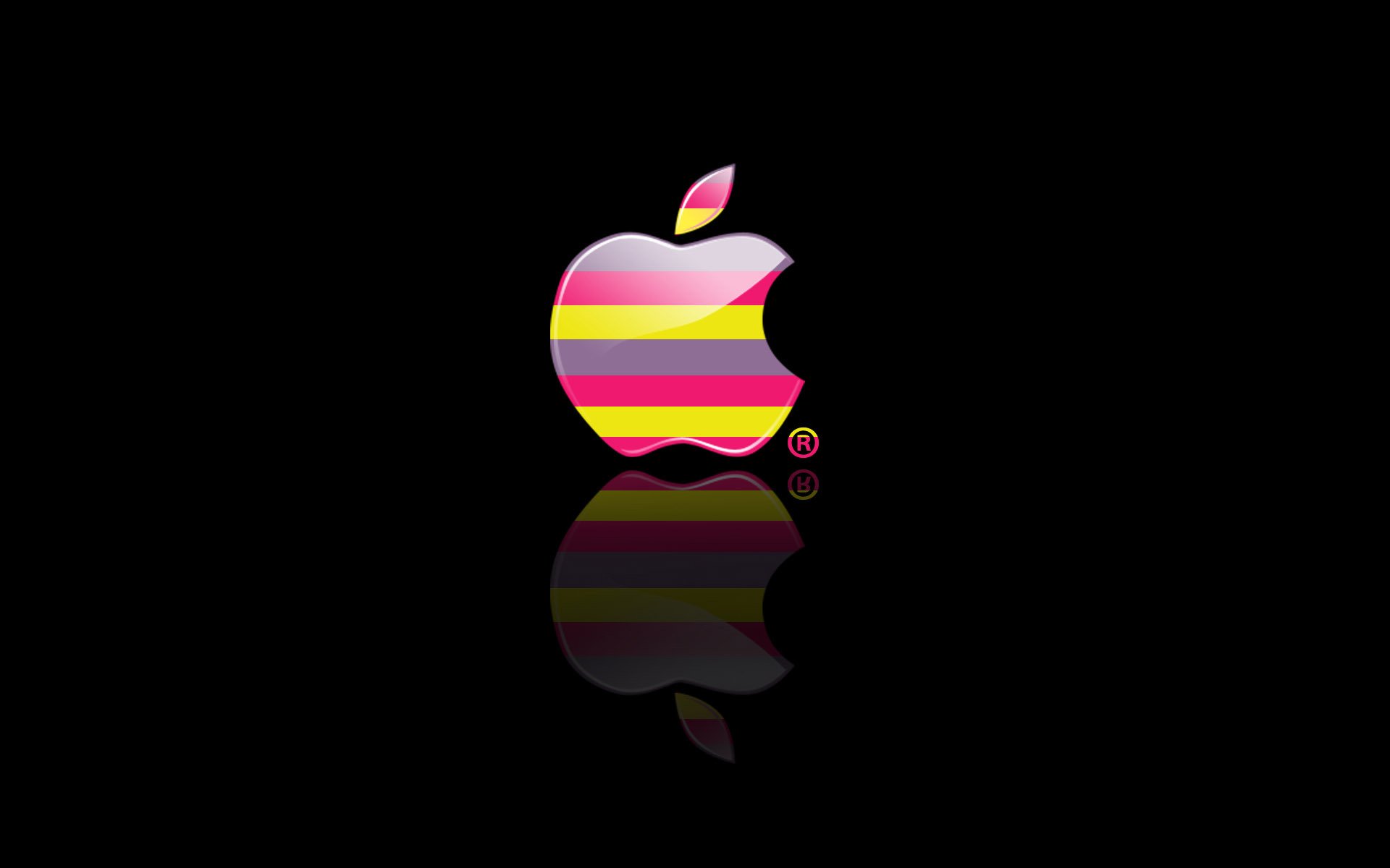 apple mac computer notebook phone gadgets emblem logo flowers of the strip reflection