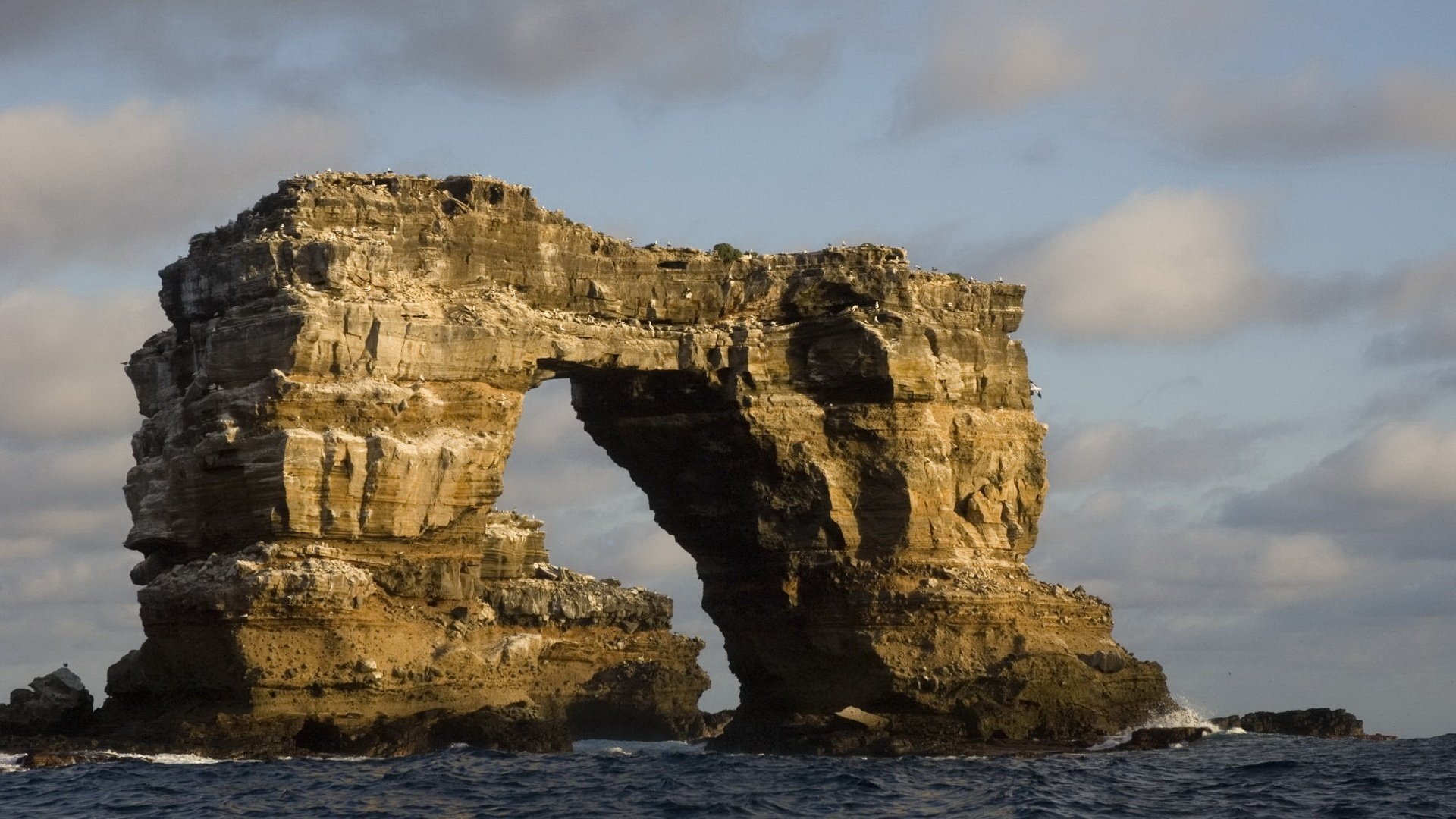 ébréché arche de pierre mer golden gate rochers nuages vagues