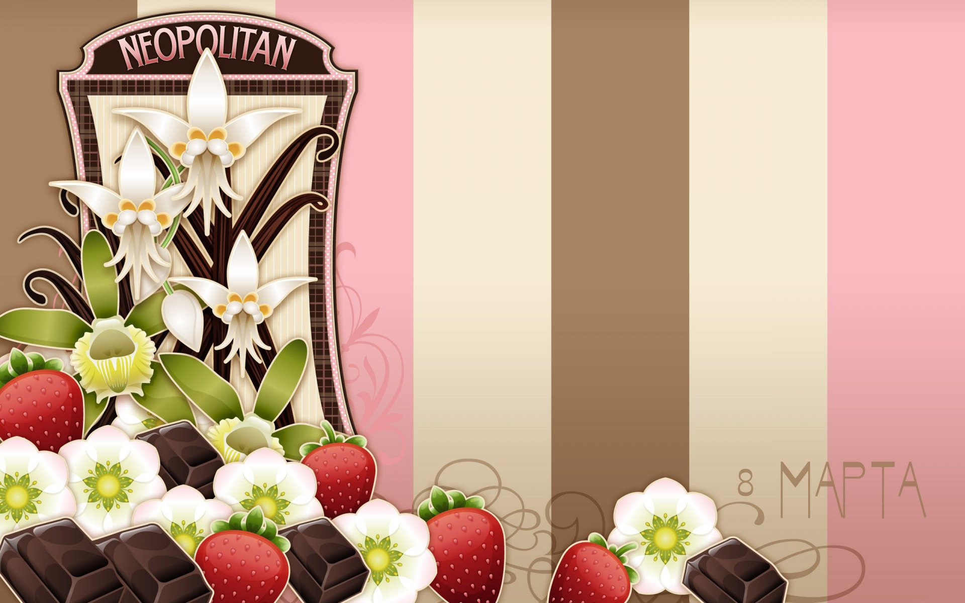 fiori cioccolatini fiori fragole dolci cioccolato strisce