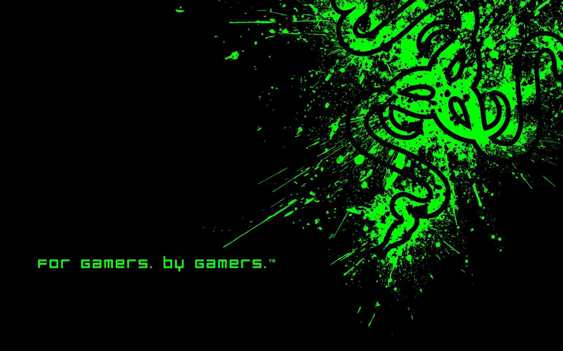 desktop wallpaper razer fragged logo minimalism