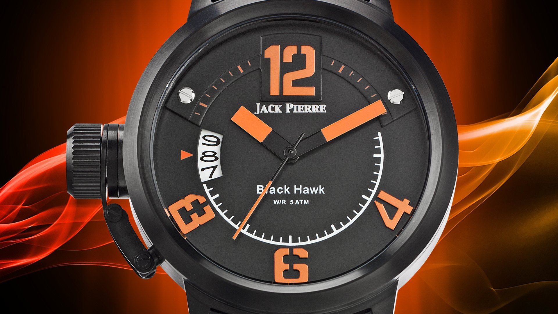 reloj naranja jack pierre